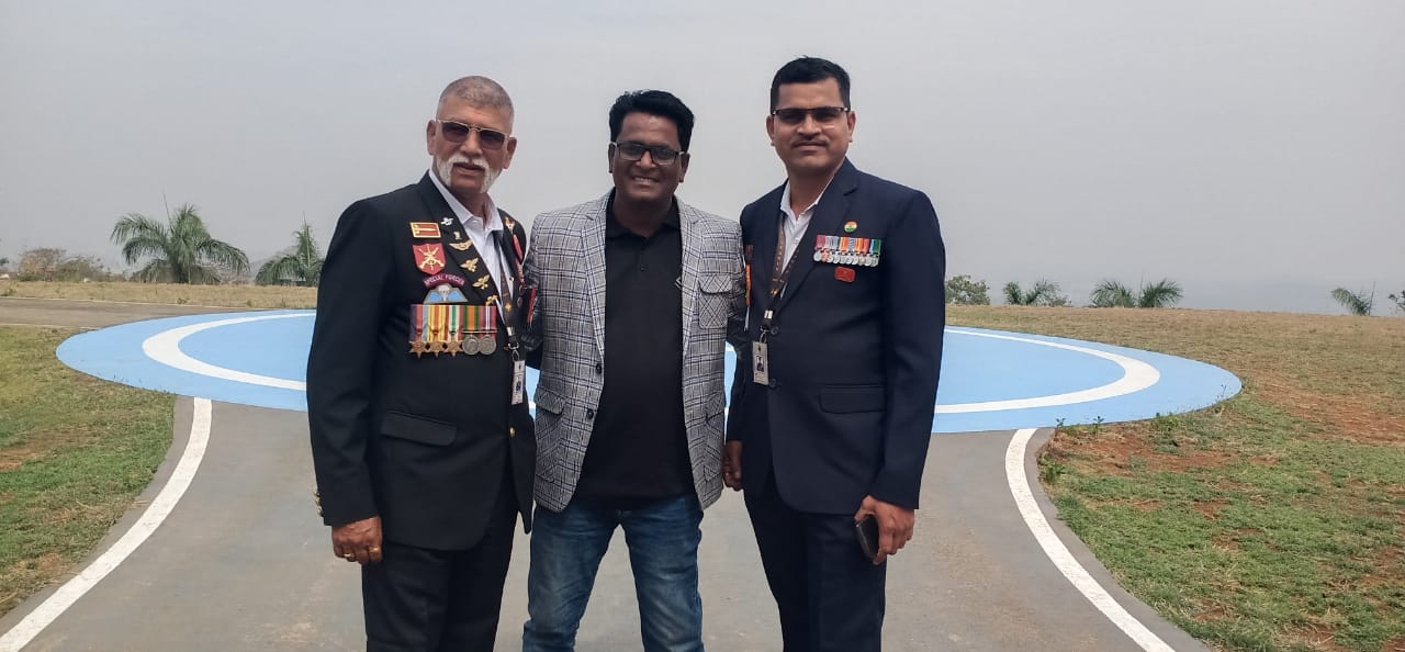 DFL Founder Mr. Naresh Golla with Ex Para Commando Raghunath Sawant and Ex Captain Paste